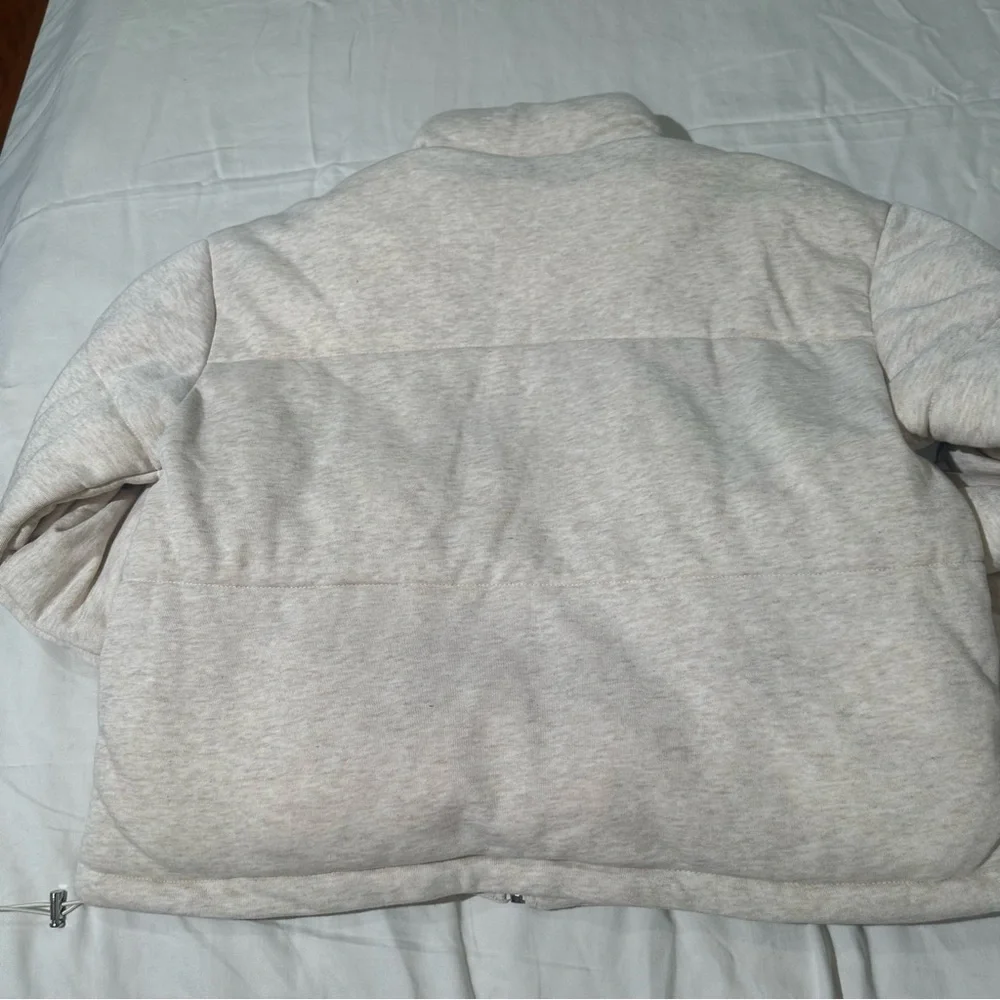 **New**Quilted French Terry Puffer sweater size s - Picture 4 of 16